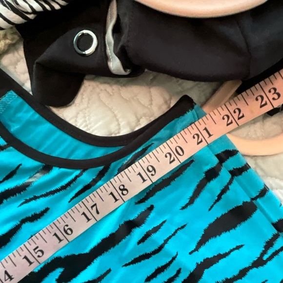 Jamie Sadock Sunsense Turquoise Black Tiger Stripe XL - Picture 4 of 5